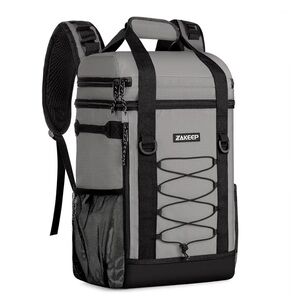 White and Black Men's Backpack